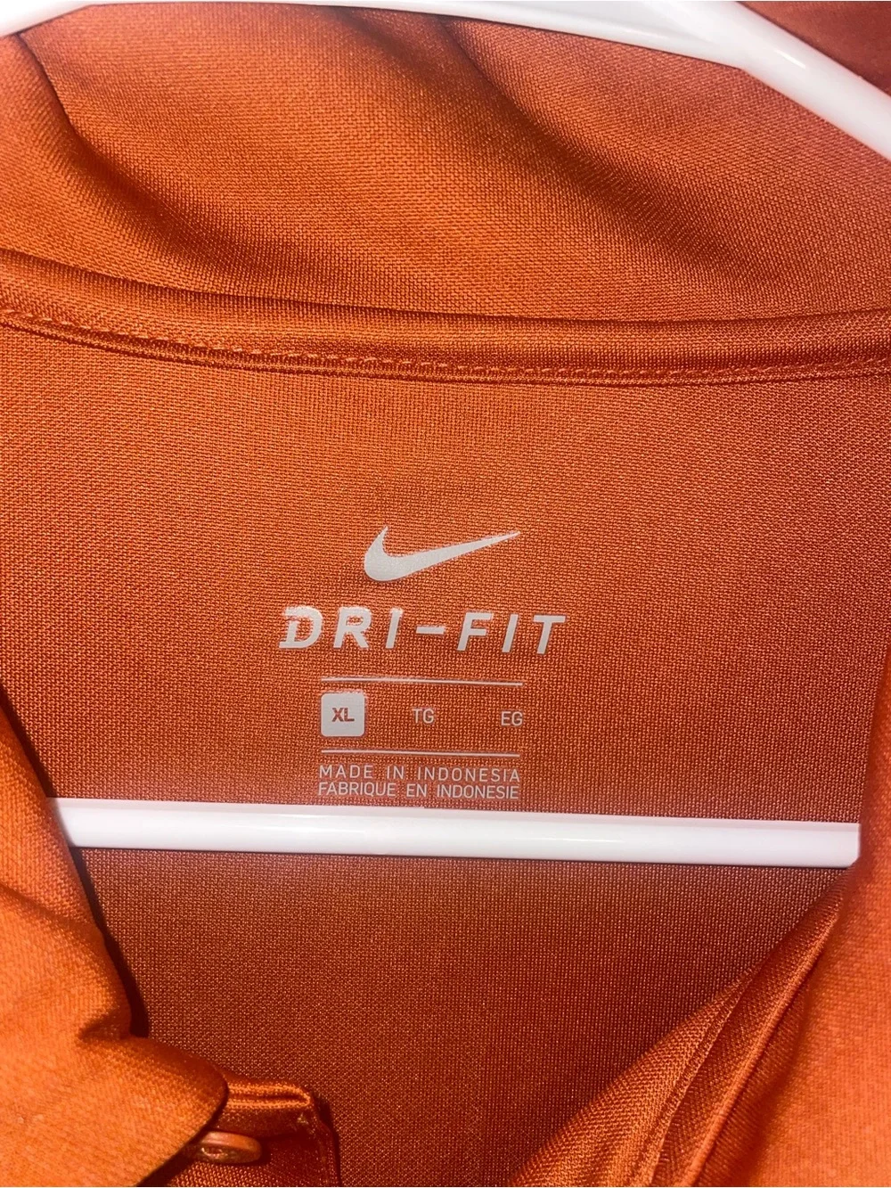 Nike Men’s Orange Dri-FIT Polo Shirt